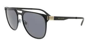 Bulgari BV5048K 409081 Matte Black/Gold Square Sunglasses
