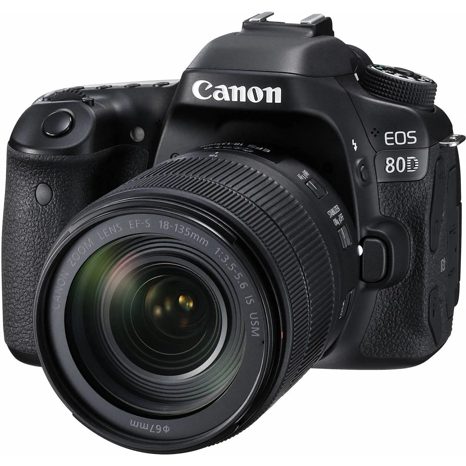 Canon EOS 80D DSLR Camera with 18-135mm is STM Lens & 55-250mm is STM Lens   Flexible Tripod   UV Protection Filter Advanced Bundle