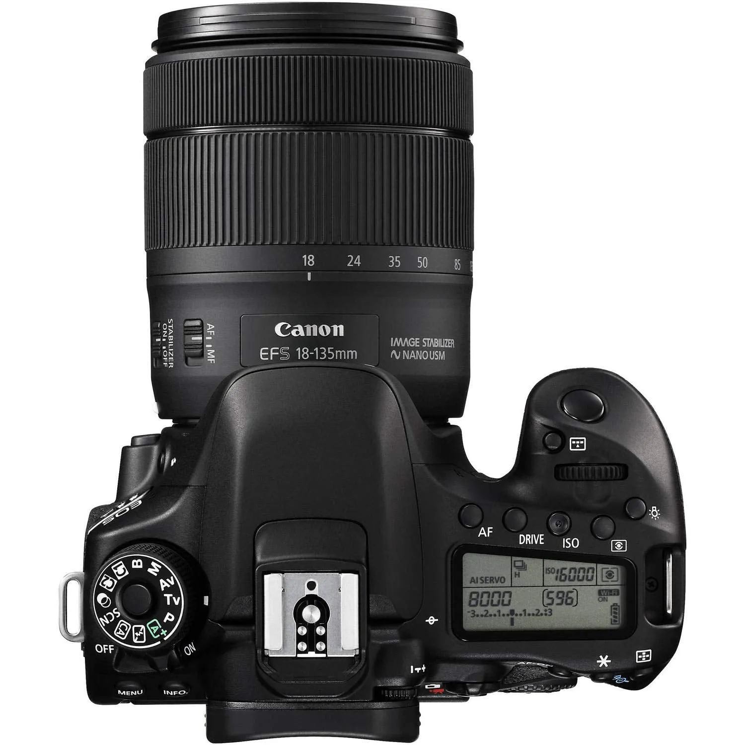 Canon EOS 80D DSLR Camera with 18-135mm is STM Lens   LED   UV FLD CPL Filter Kit   Wide Angle & Telephoto Lens   Camera Pro Bundle