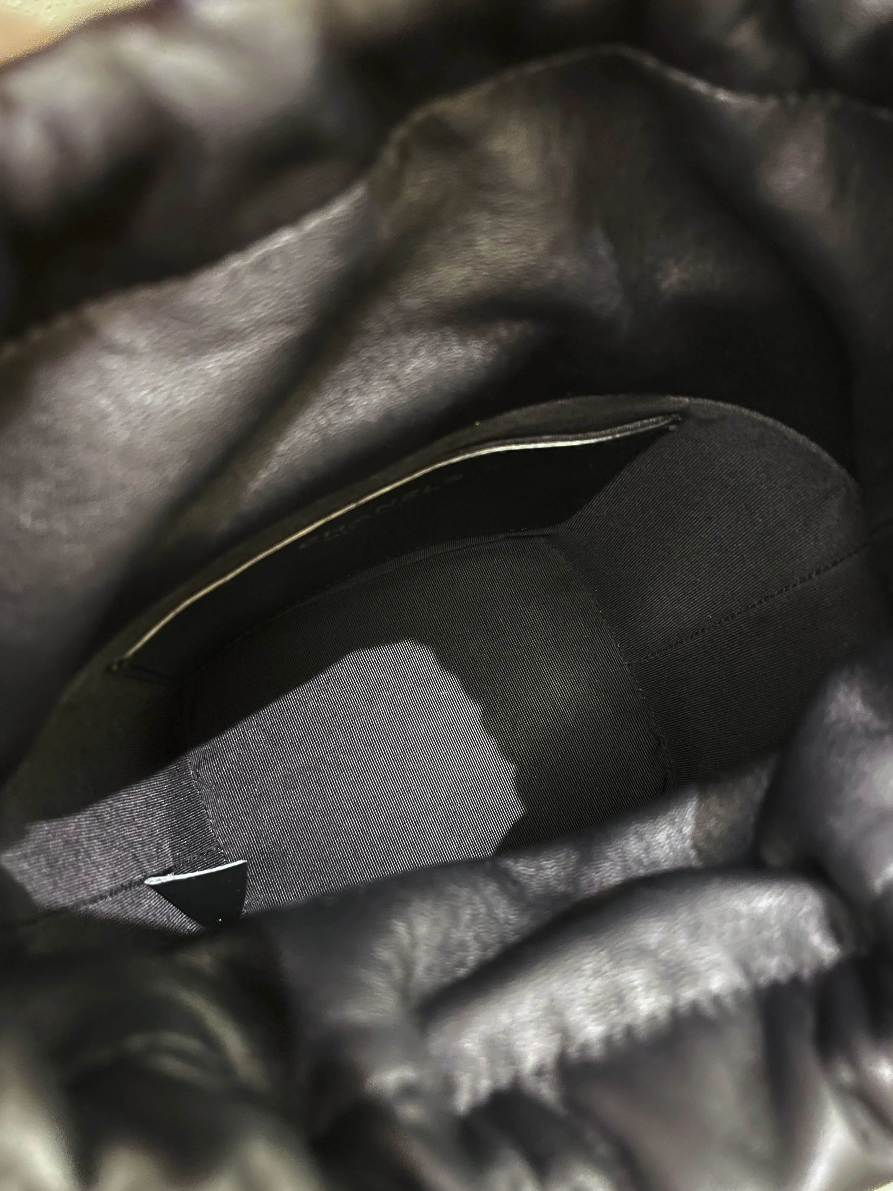 Chanel Cc Quilted Drawstring Bucket Black Caviar / Lambskin