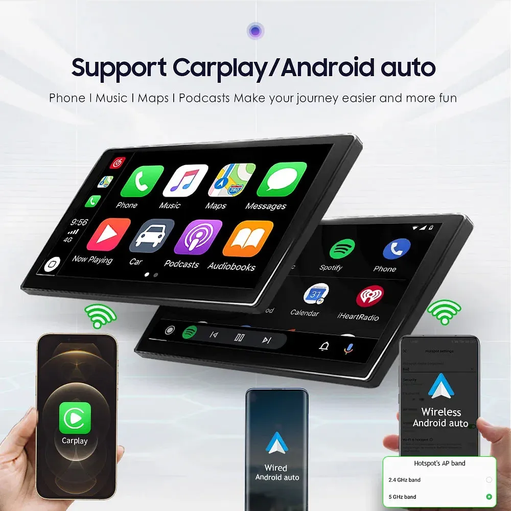 Color: GRAY - TOYOUSONIC 2 Din 9/10 Inch Android Car Radio 4G 64G