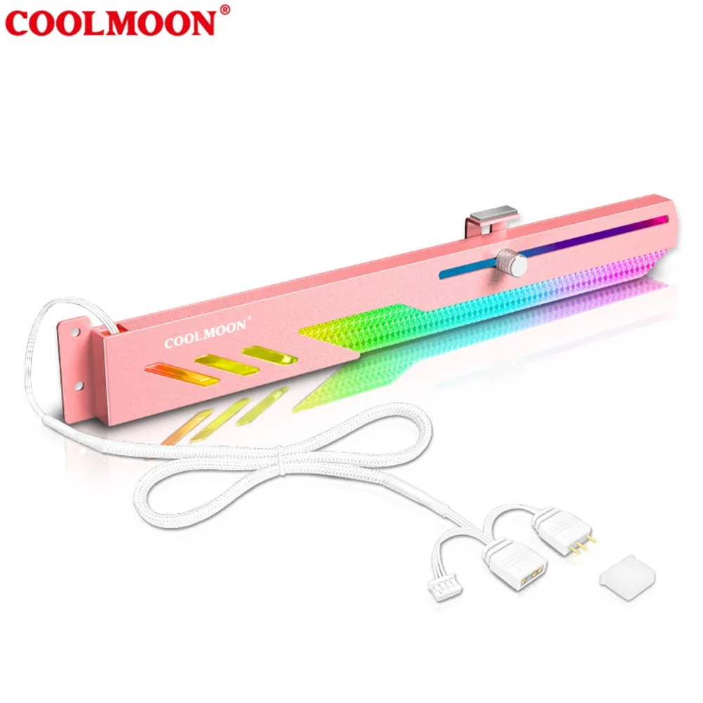 Coolmoon Gt8 Graphics Card Bracket 5v Argb Synchronous Horizontal