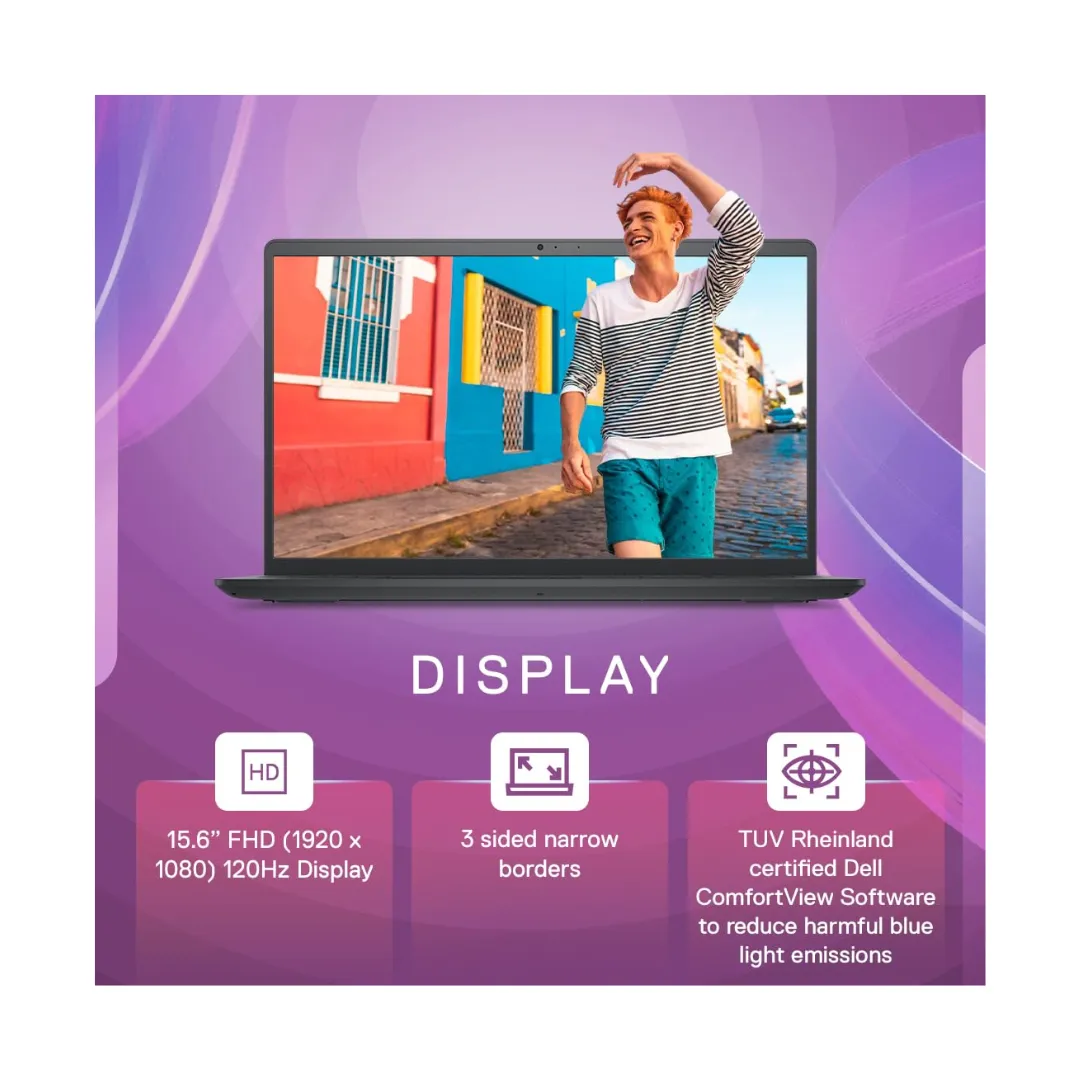 Dell Inspiron 15 3525 (AMD/ Ryzen 5-5500U/ 8GB/ 512GB SSD/ Win 11/ Black) Laptop
