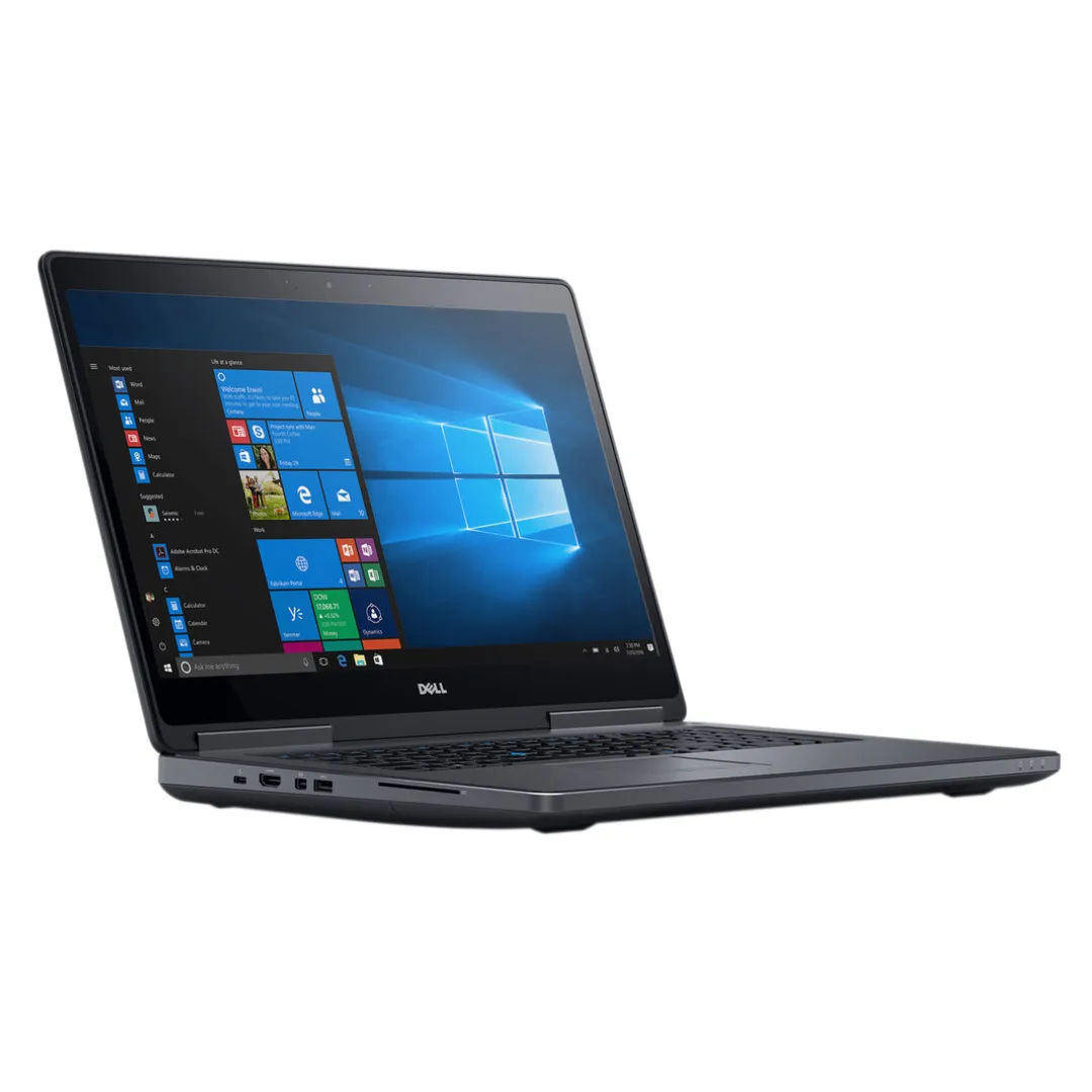 Dell  Precision 7720 Mobile Workstation, 17.3", Intel Core i7-7820HQ, 2.9GHz, 32GB RAM, 512GB SSD, Windows 10 Pro - Grade A Refurbished