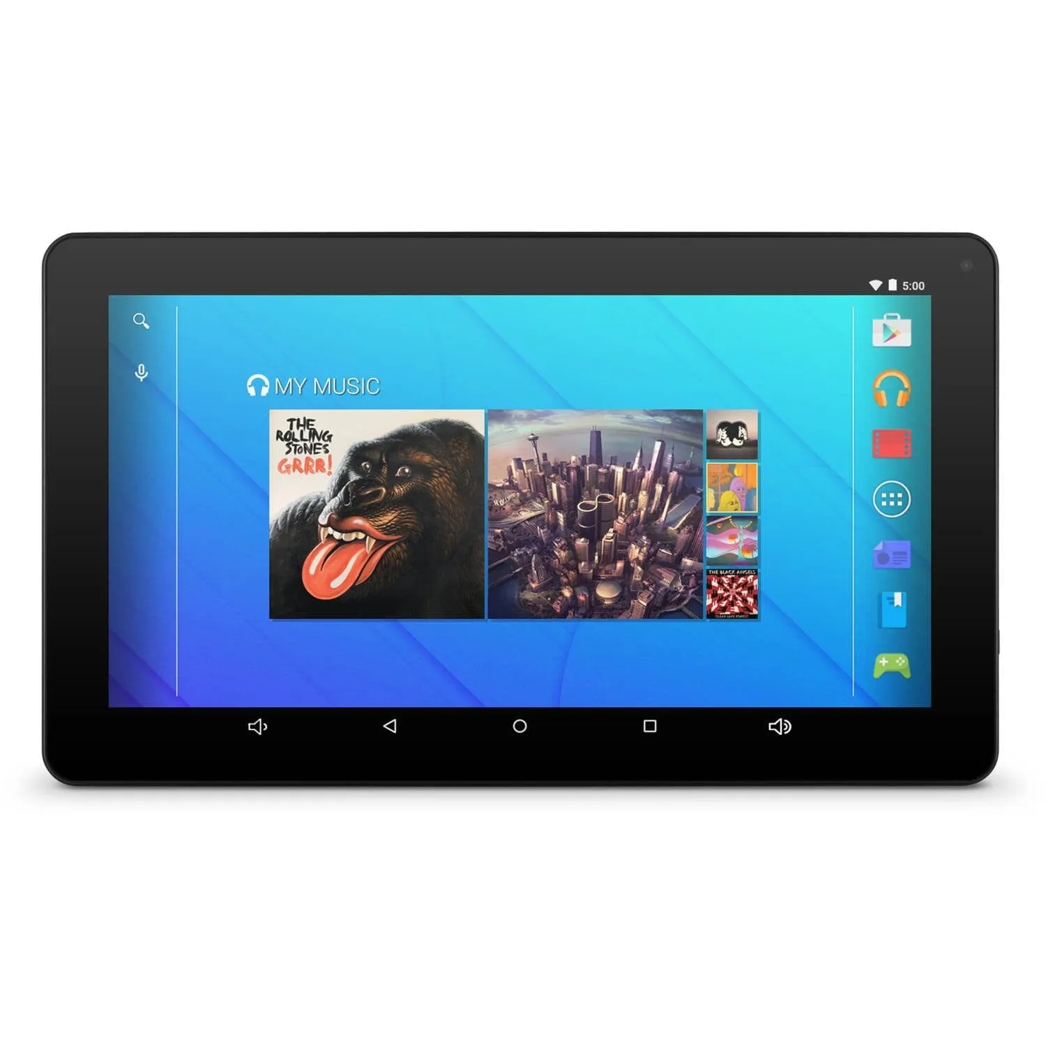 Ematic 10" 16GB Android Tablet 7.1 (Nougat)   Keyboard Folio Case and Headphones (EGQ235SKBL) - Refurbished