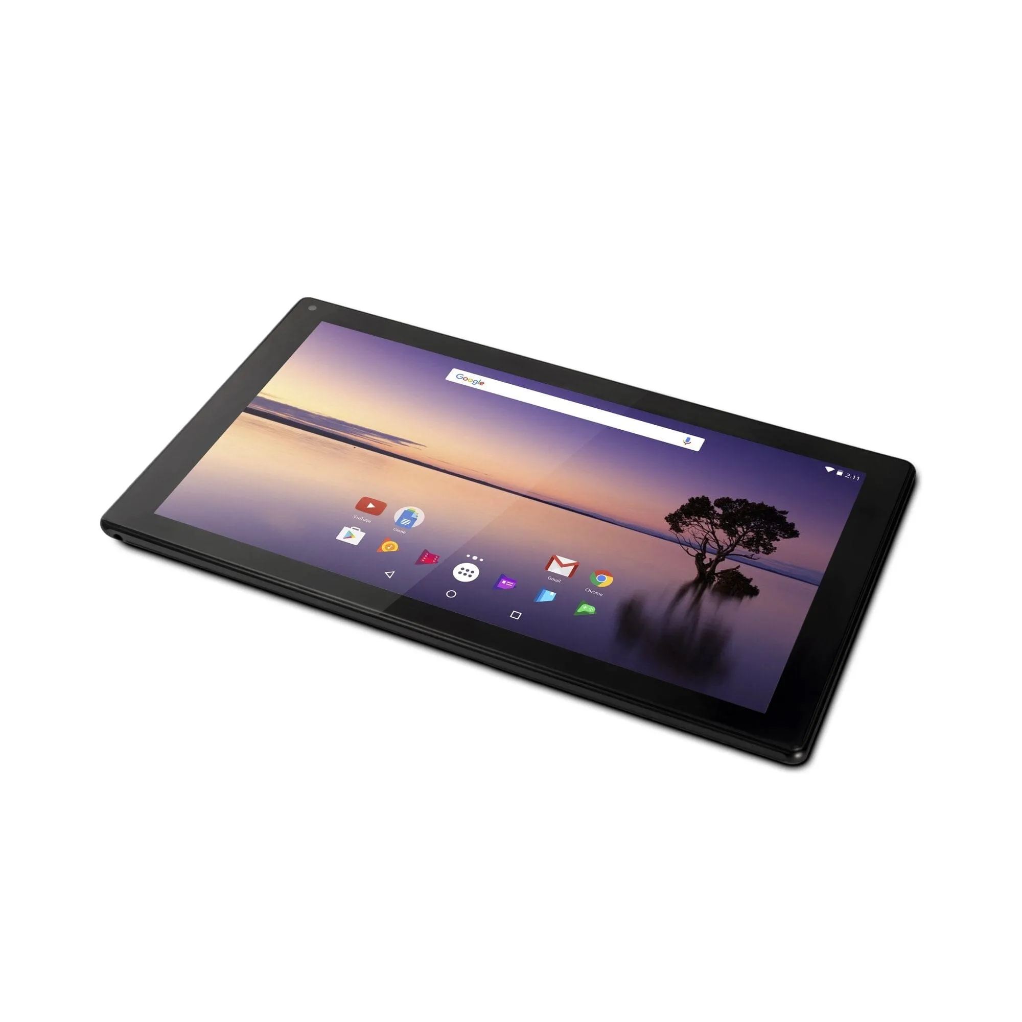 Ematic 10" 16GB Android Tablet 7.1 (Nougat)   Keyboard Folio Case and Headphones (EGQ235SKBL) - Refurbished