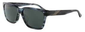 Emporio Armani 0EA4177F 531087 Full Rim Striped Grey Rectangular Sunglasses