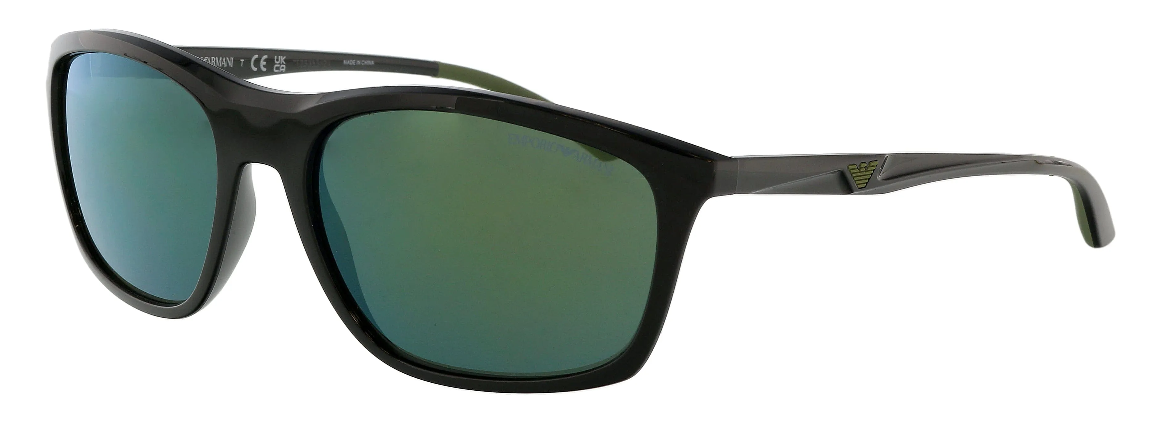 Emporio Armani 0EA4179 50176R Full Rim Black Rectangular Sunglasses