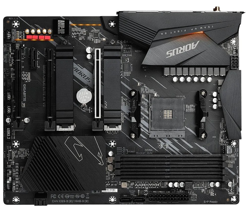 Gigabyte B550 AORUS ELITE AX V2 WIFI AM4 ATX Desktop Motherboard