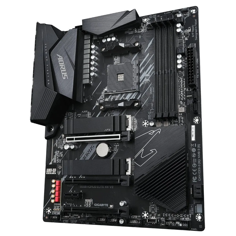 Gigabyte B550 AORUS ELITE AX V2 WIFI AM4 ATX Desktop Motherboard