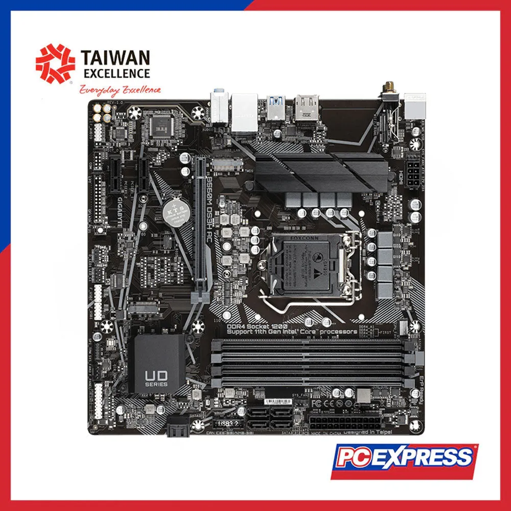 GIGABYTE B560M-DS3H-AC Micro-ATX Motherboard