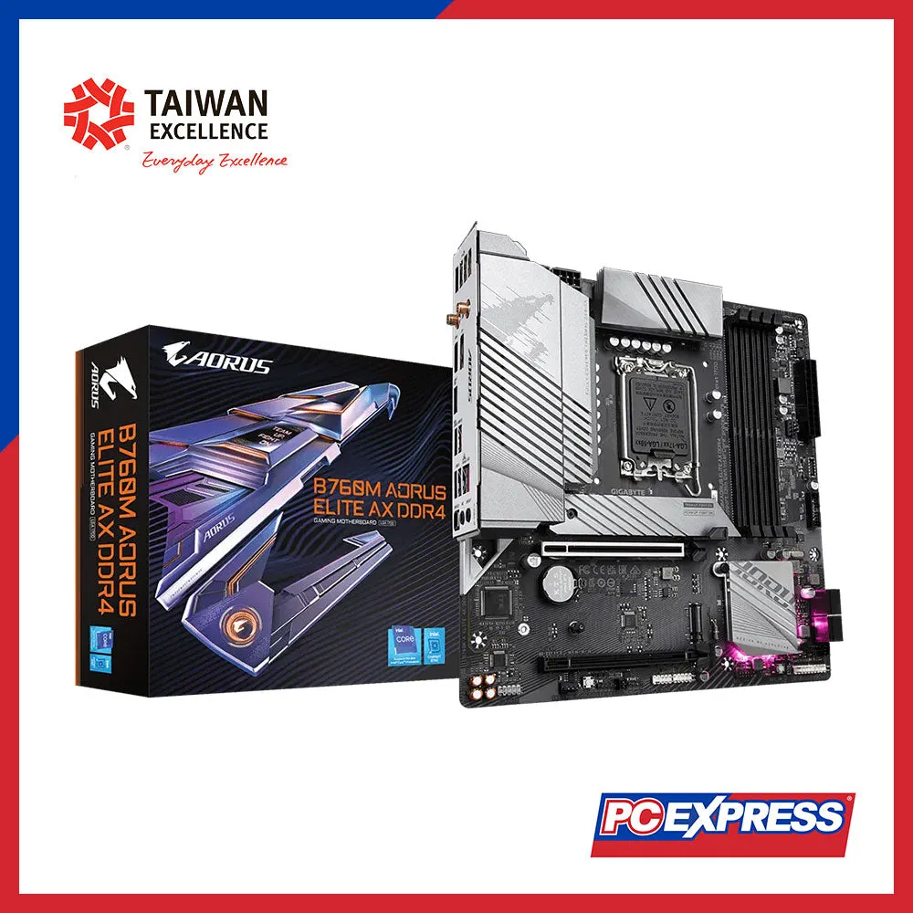 GIGABYTE B760M-A-ELITE-AX DDR4 Micro-ATX Motherboard