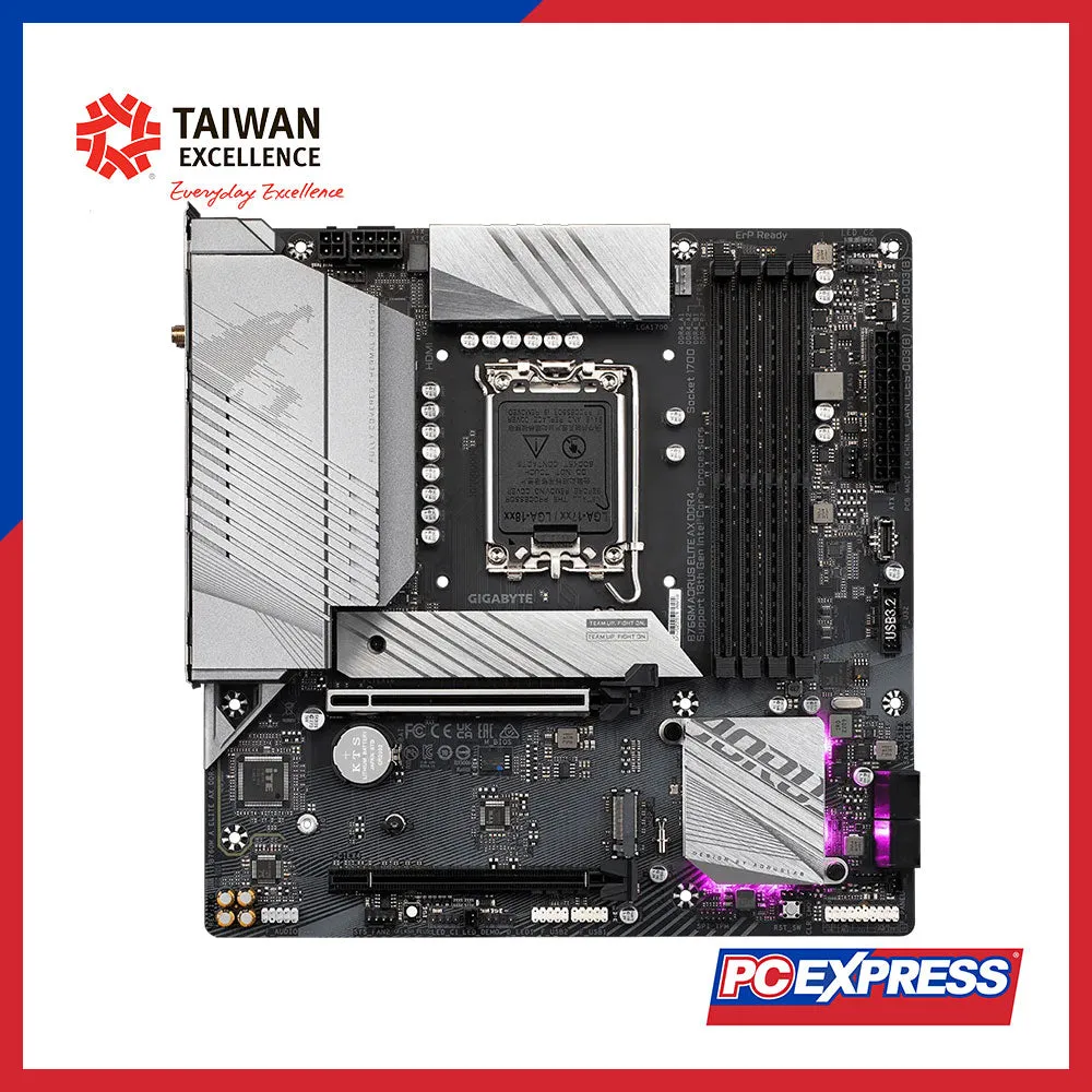 GIGABYTE B760M-A-ELITE-AX DDR4 Micro-ATX Motherboard