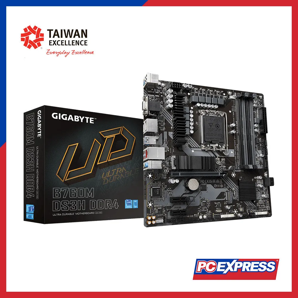 GIGABYTE B760M-DS3H DDR4 Micro ATX Motherboard
