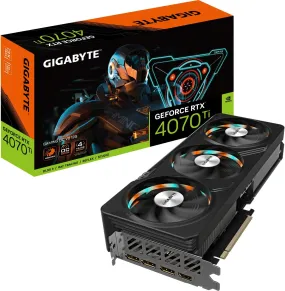 Gigabyte RTX 4070 Ti Gaming Graphics Card, 12GB DDRX6, PCIe 4.0, 2565MHz, GP, HDMI, NVidia GPU