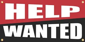 Help Wanted 2ftx4ft Vinyl Retail Banner Sign