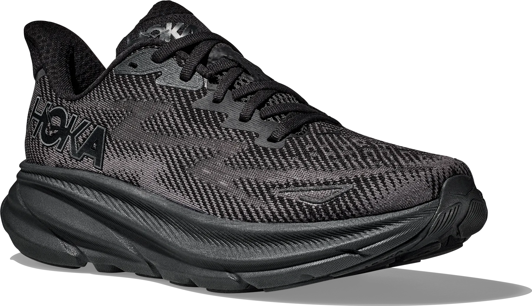 Hoka Men&#x27;s Clifton 9 Black/Black | Buy Hoka Men&#x27;s Clifton 9 Black/Black here | Outnorth