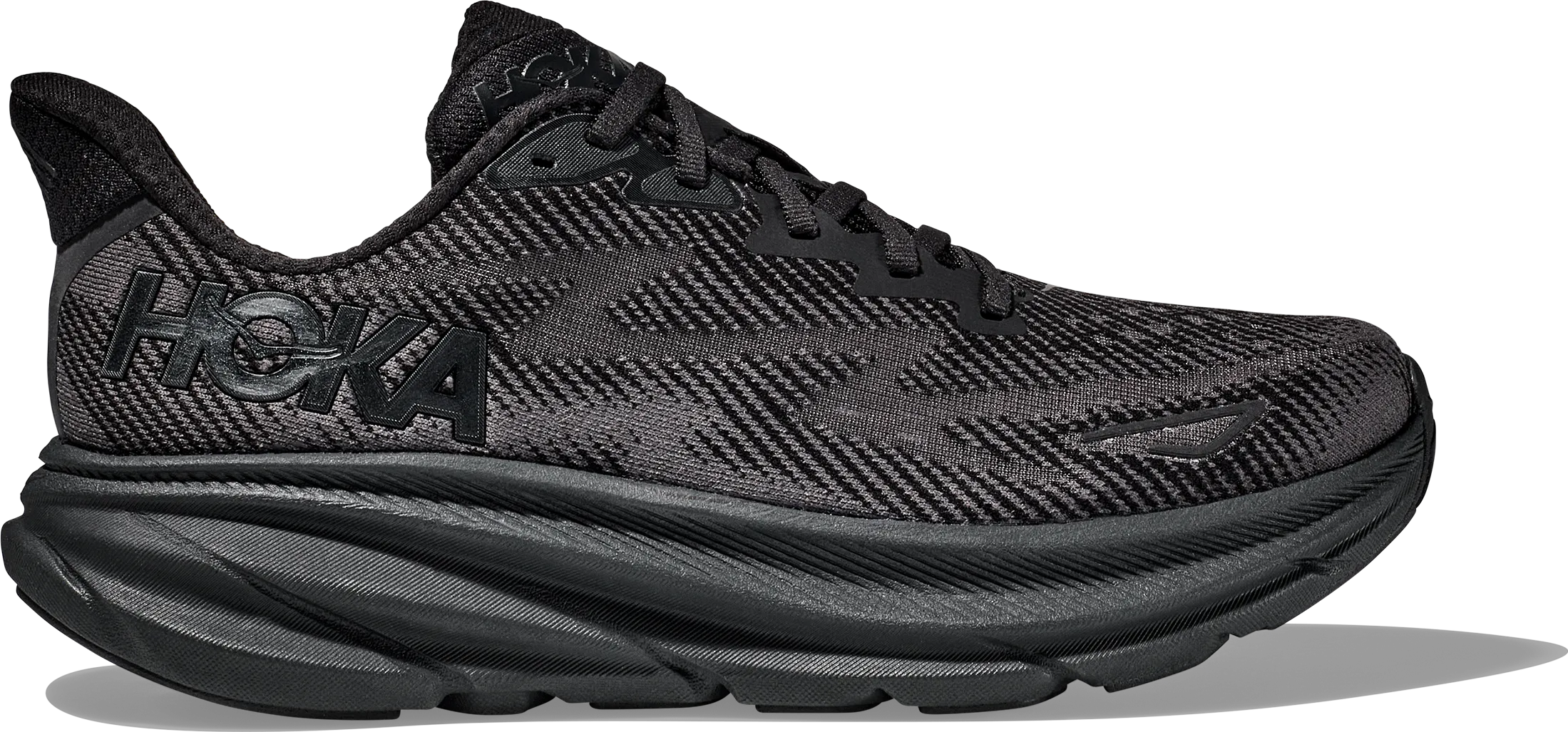 Hoka Men&#x27;s Clifton 9 Black/Black | Buy Hoka Men&#x27;s Clifton 9 Black/Black here | Outnorth