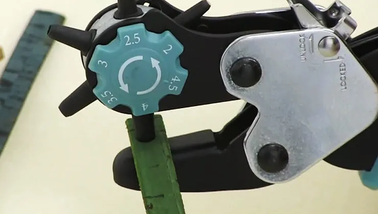 How to use the BeadSmith Rotating Leather Hole Punch Tool