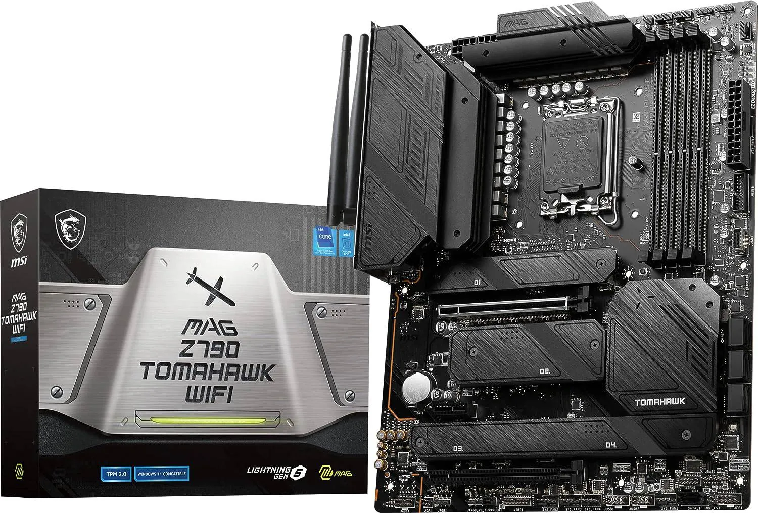 Intel 14th Gen Combo - Intel® Core™ i9-14900K Processor / Msi Mag Z790 Tomahawk WIFI DDR5 Motherboard / Gskill Trident Z5 RGB 64 GB RAM / Msi Mag Core M360 Liquid Cooler - Combo