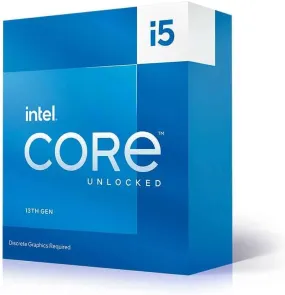 Intel Core i5-13600KF CPU, 1700, 3.5 GHz (5.3 Turbo), 14-Core, 125W (181W Turbo), 10nm, 24MB Cache, Overclockable, Raptor Lake, No Graphics, NO HEATSINK/FAN