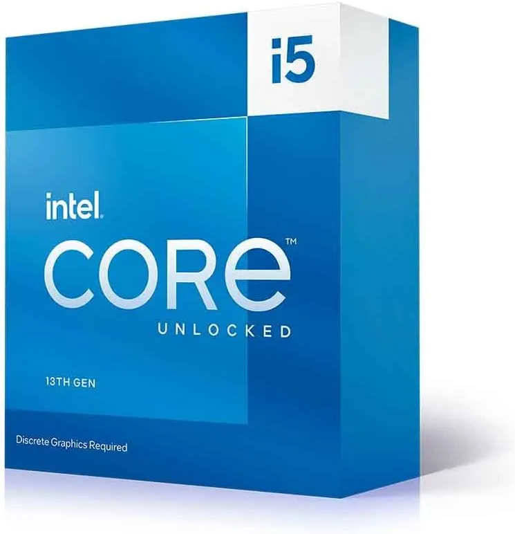 Intel Core i5-13600KF CPU, 1700, 3.5 GHz (5.3 Turbo), 14-Core, 125W (181W Turbo), 10nm, 24MB Cache, Overclockable, Raptor Lake, No Graphics, NO HEATSINK/FAN