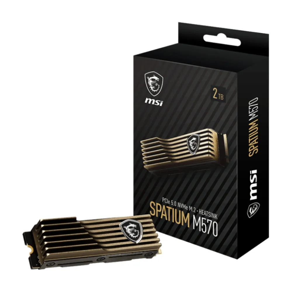 Internal SSD drive MSI SPATIUM M570 HS PCIe 5.0 NVMe, 2 TB, M.2 2280