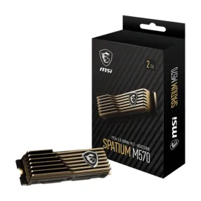 Internal SSD drive MSI SPATIUM M570 HS PCIe 5.0 NVMe, 2 TB, M.2 2280