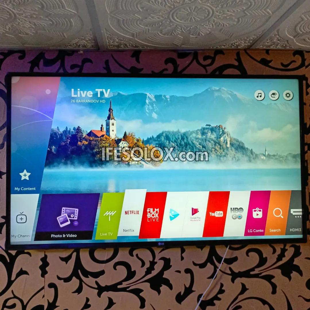 LG 55 Inch 55UJ63 Series webOS 3.5 Smart 4K UHD Active HDR TV with Built-in WiFi, Miracast - UK Used