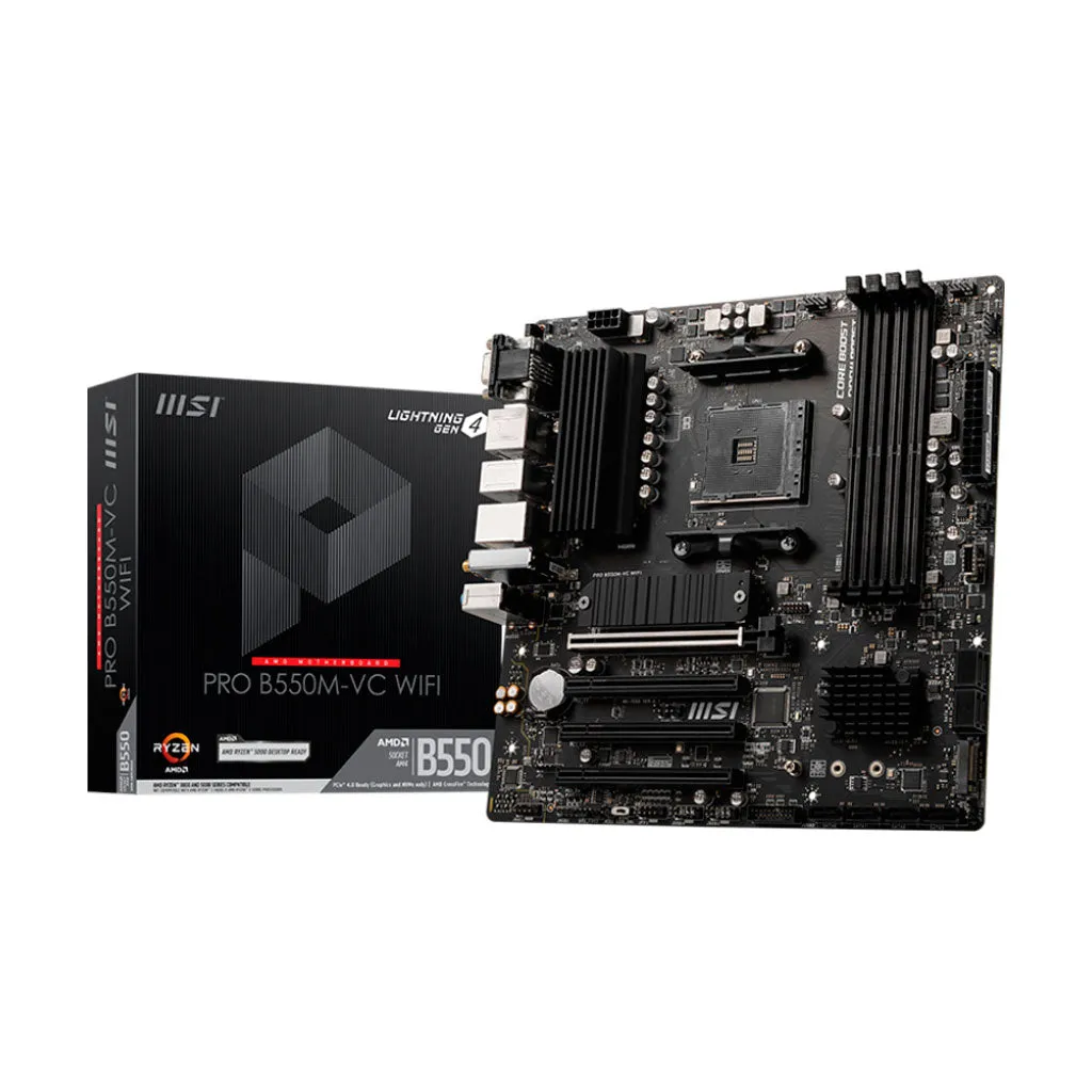 Motherboard MSI PRO B550M-VC WiFi, AM4, DDR4