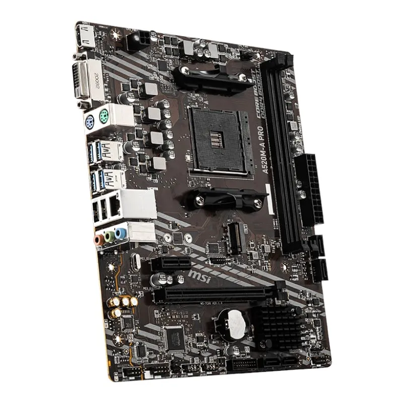 Msi A520M-A Pro Amd Am4 Matx Gaming Motherboard