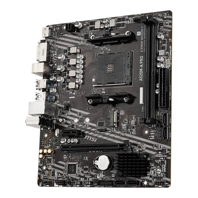 Msi A520M-A Pro Amd Am4 Matx Gaming Motherboard