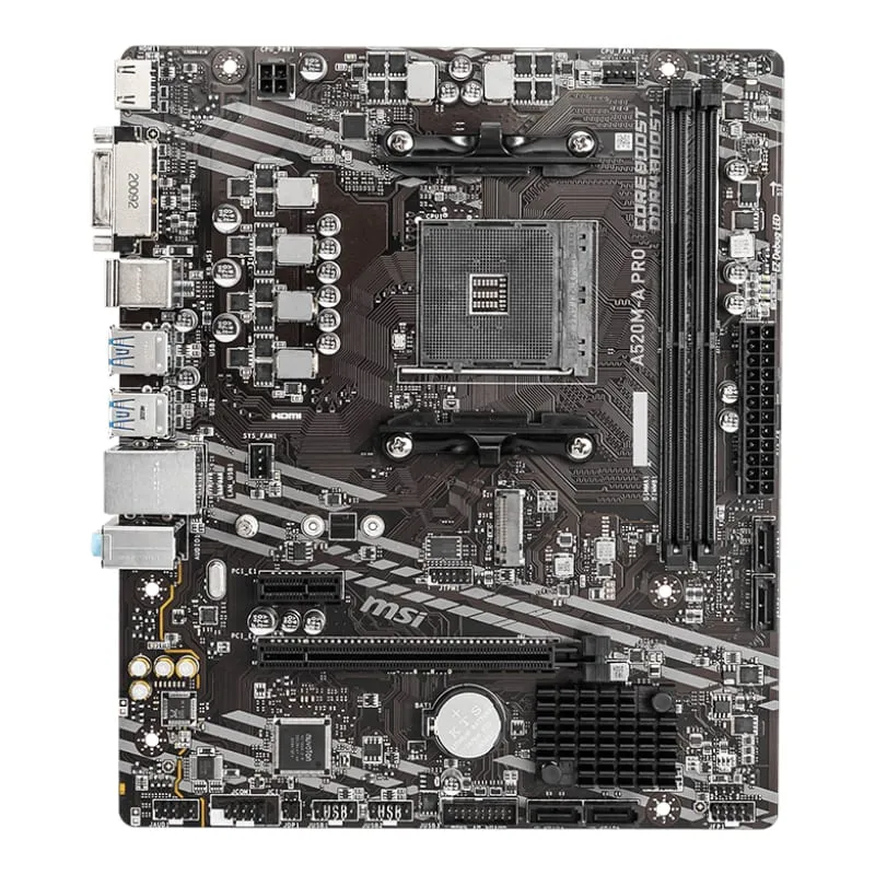 Msi A520M-A Pro Amd Am4 Matx Gaming Motherboard