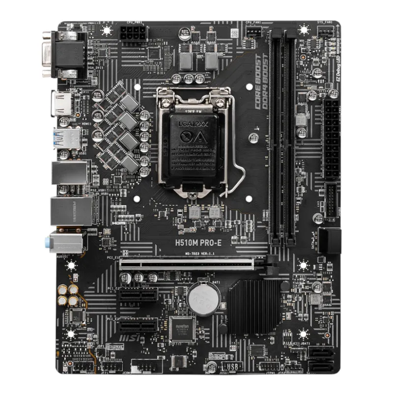Msi H510M Pro-E Intel Lga1200 M-Atx Motherboard
