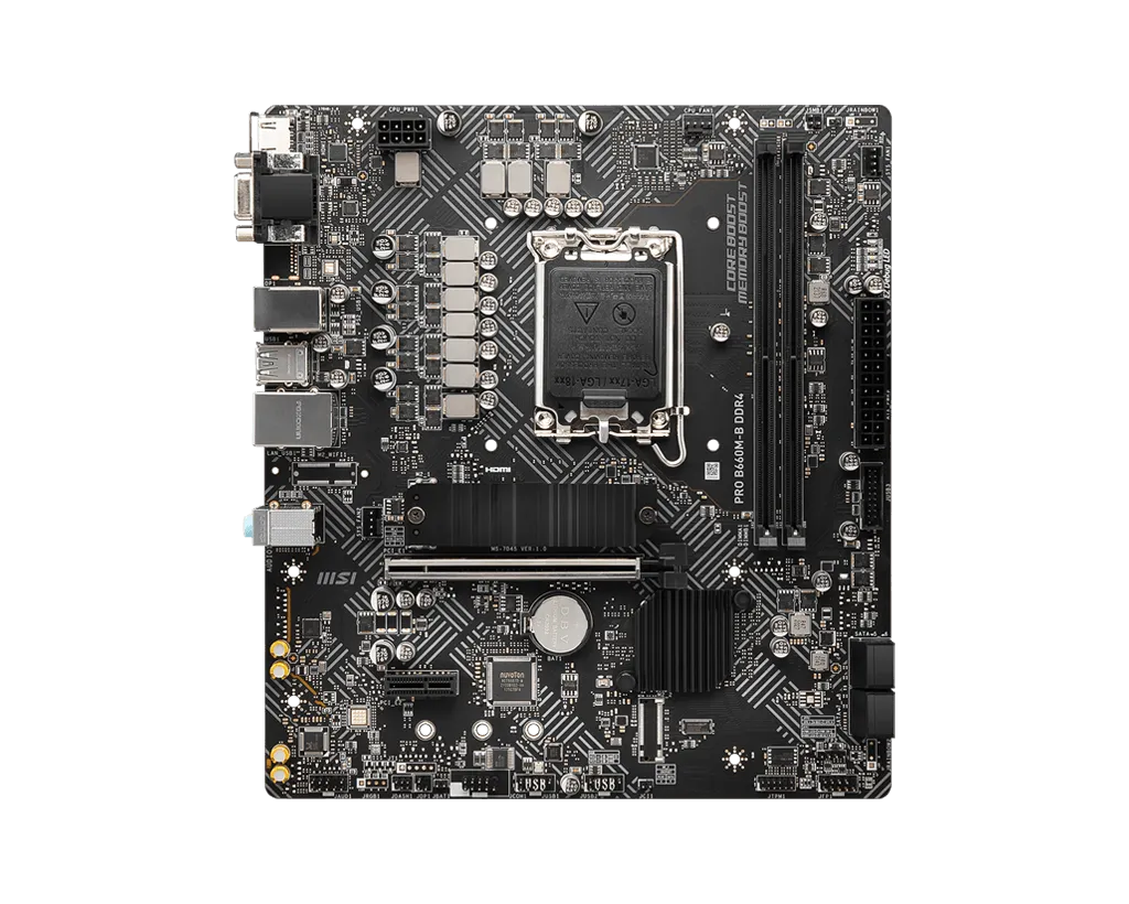 MSI PRO B660M-B DDR4,LGA 1700 mATX Motherboard