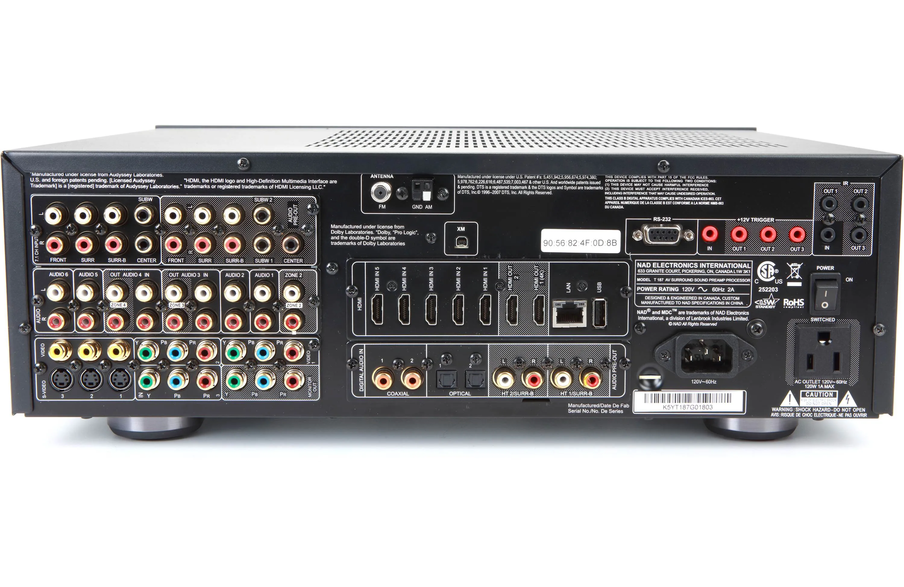 NAD Electronics T 187 Surround Sound Preamp Processor