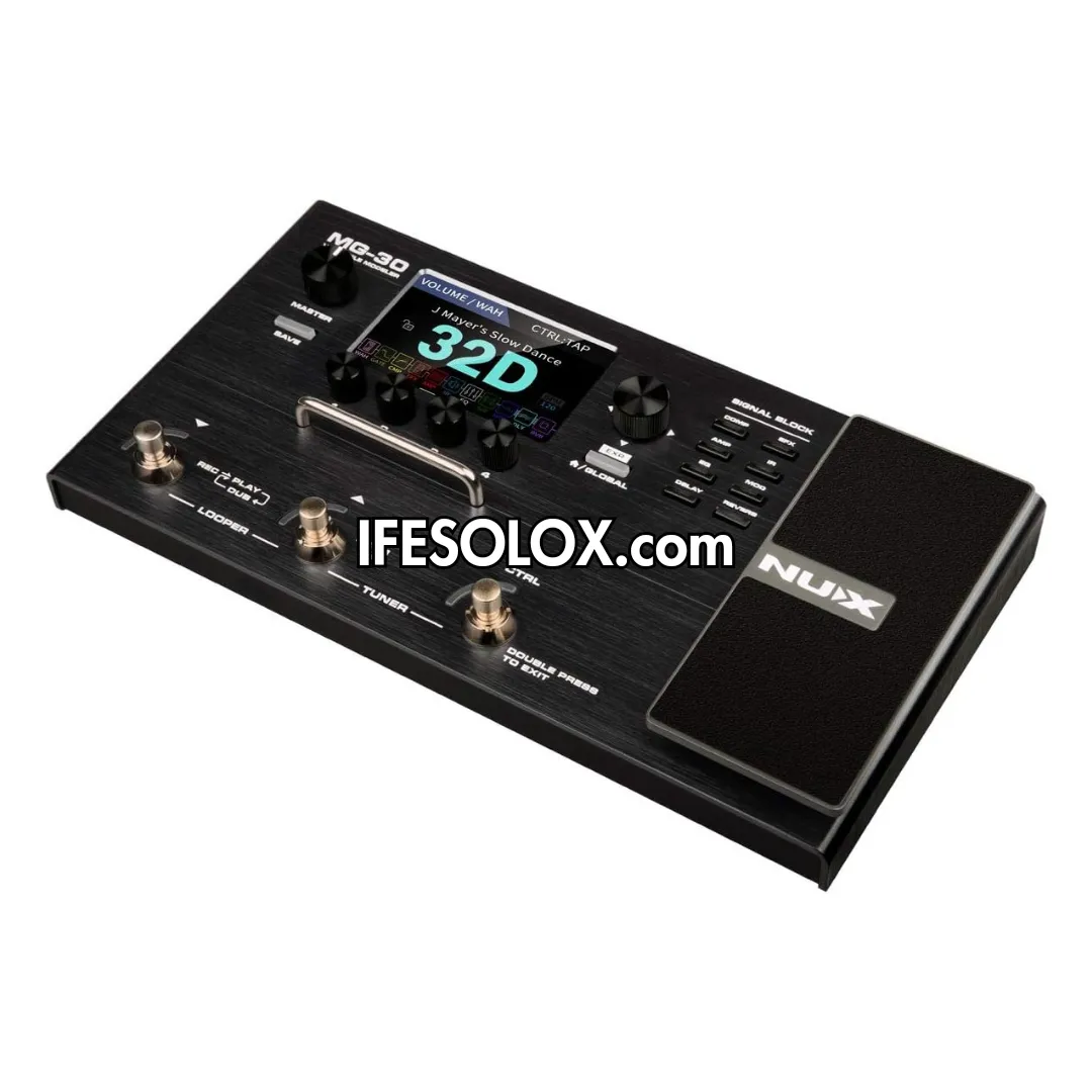 NUX MG-30 Guitar Multi-Effects Pedal Modeler with USB-C Audio Interface - Brand New