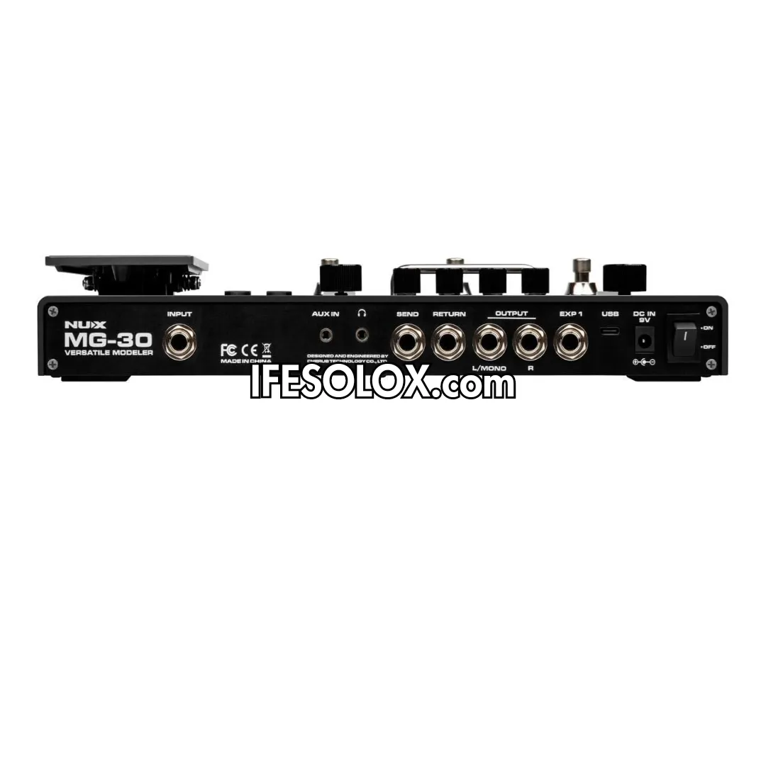 NUX MG-30 Guitar Multi-Effects Pedal Modeler with USB-C Audio Interface - Brand New