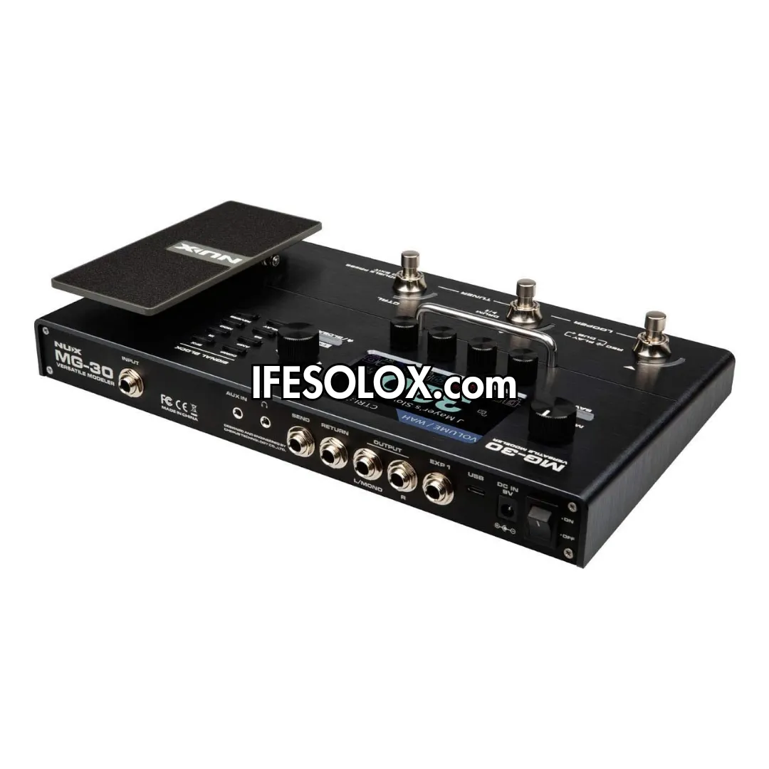 NUX MG-30 Guitar Multi-Effects Pedal Modeler with USB-C Audio Interface - Brand New