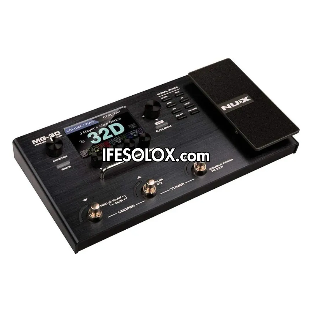 NUX MG-30 Guitar Multi-Effects Pedal Modeler with USB-C Audio Interface - Brand New