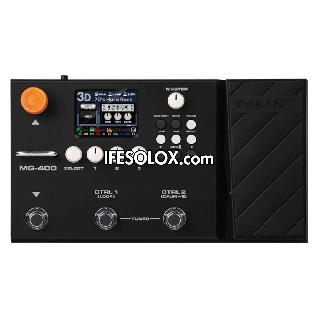 NUX MG-400 Guitar Multi-Effects Pedal Processor with USB Audio Interface - Brand New