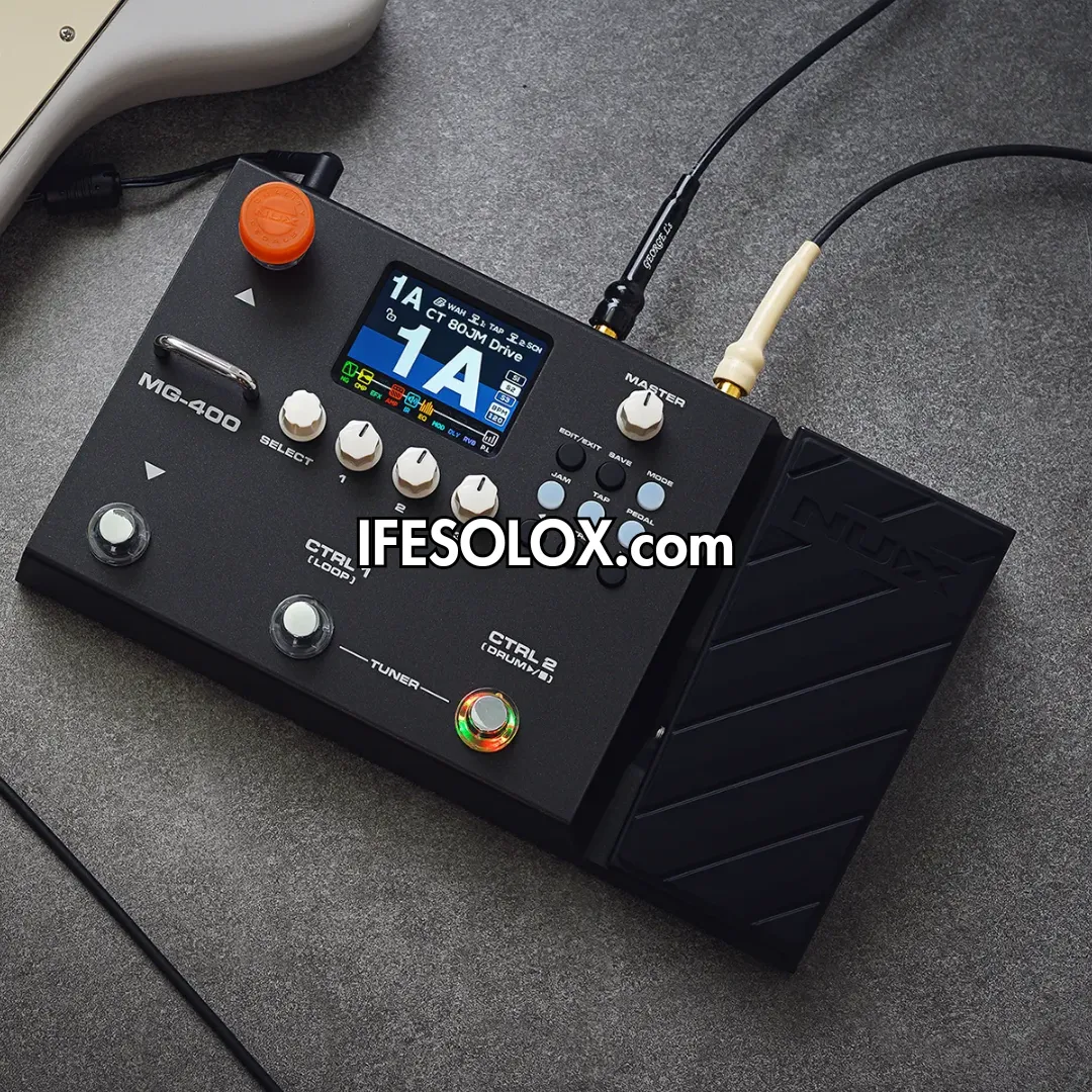 NUX MG-400 Guitar Multi-Effects Pedal Processor with USB Audio Interface - Brand New