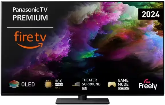 Panasonic TV55Z85AEB (2024) OLED HDR 4K Ultra HD Smart Fire TV, 55 inch with Freely & Dolby Atmos, Black