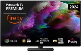 Panasonic TV55Z85AEB (2024) OLED HDR 4K Ultra HD Smart Fire TV, 55 inch with Freely & Dolby Atmos, Black