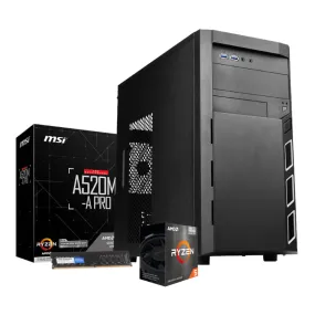 Pcbuilder Amd Ryzen 5 4600G Desk Master Prime Windows 11 Home Desktop Pc