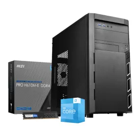 Pcbuilder Intel I3-13100 Office Master Prime Windows 11 Home Desktop Pc
