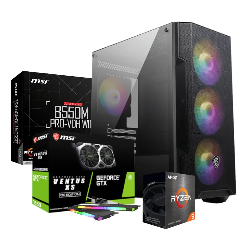 Pcbuilder Ryzen 5 5500 Scout Windows 11 Gaming Pc
