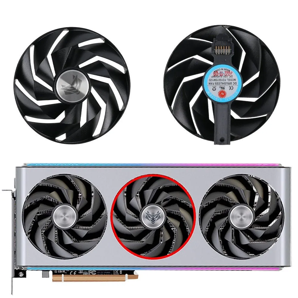 Sapphire NITRO  AMD Radeon RX 7900 XTX Vapor-X 24GB GPU Fan Replacement
