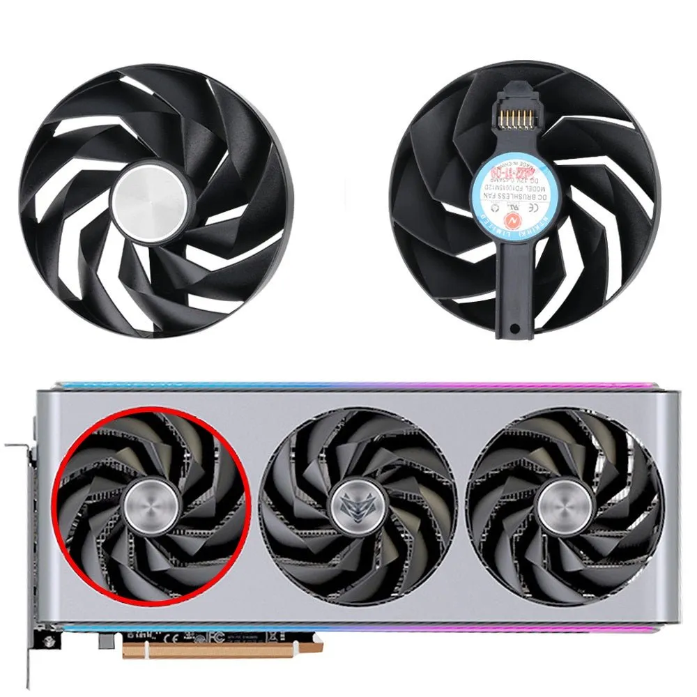 Sapphire NITRO  AMD Radeon RX 7900 XTX Vapor-X 24GB GPU Fan Replacement