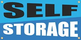 Self Storage 2ftx4ft Vinyl Retail Banner Sign